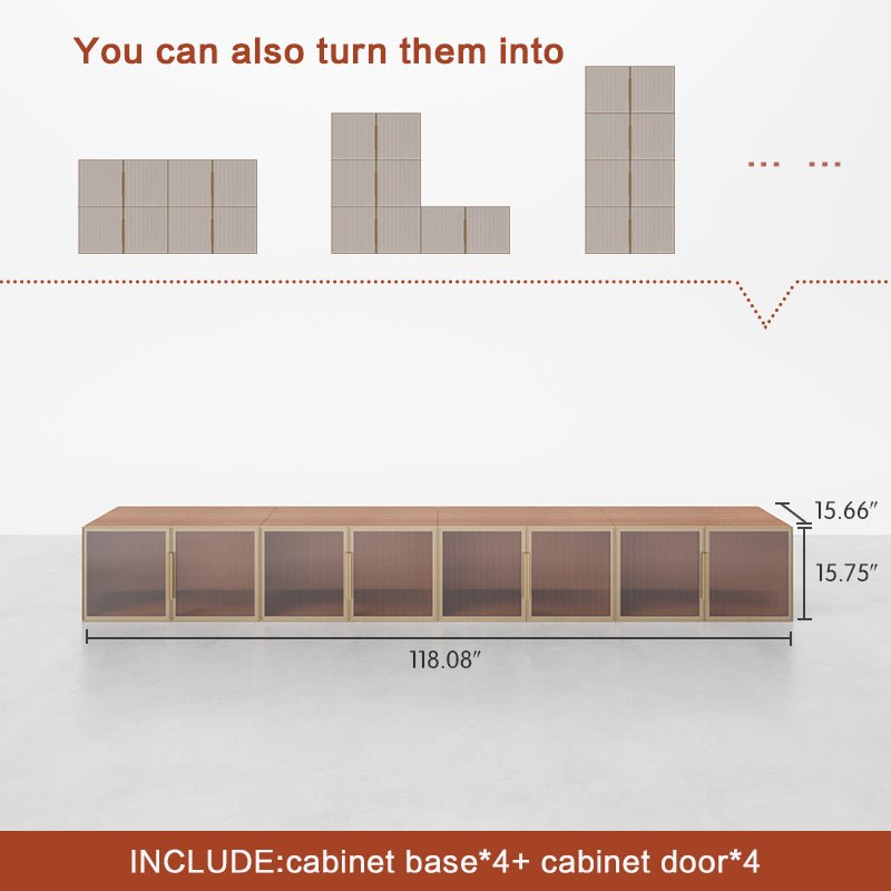 Multiple Styles 4 - Cube Wide TV Console - Cozy Nest