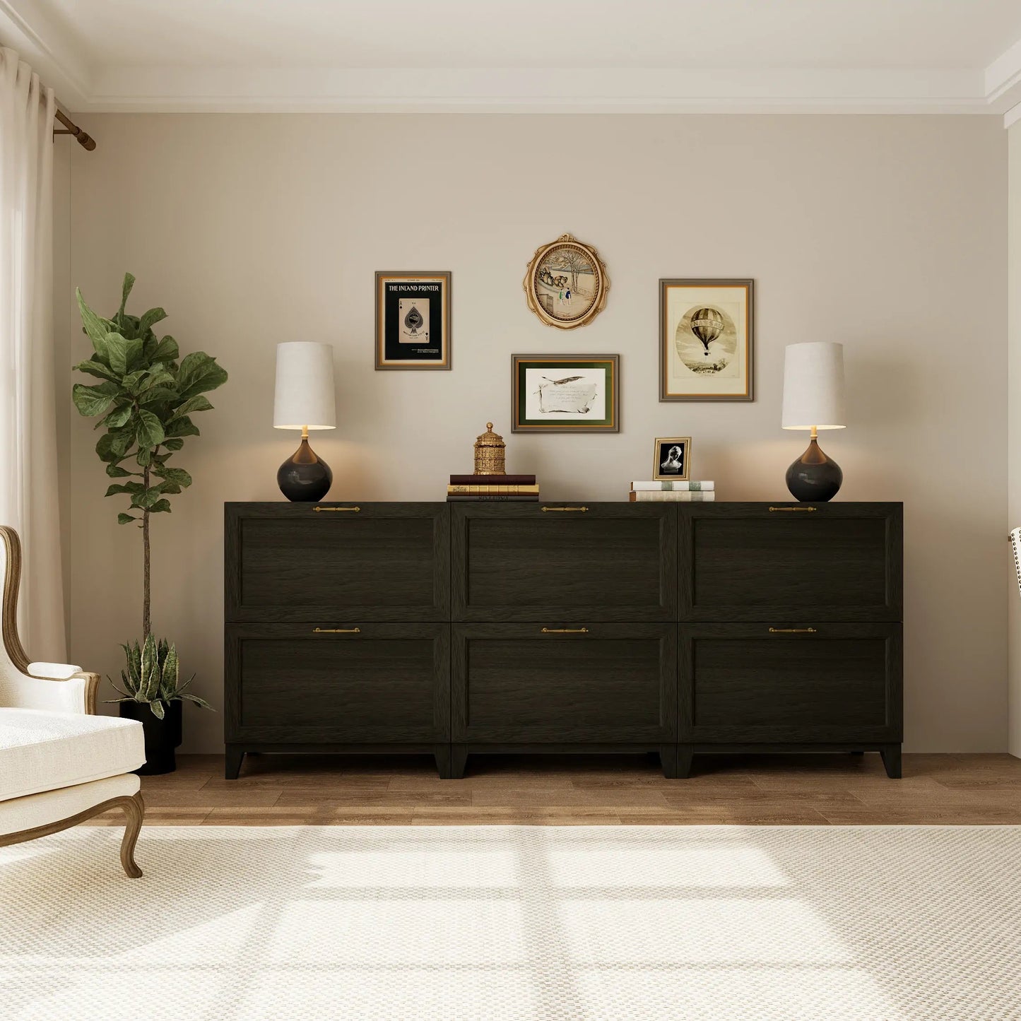 6 - Cube TV & Media Console with Legs | 88.59"L x 15.66"W x 51.97"H - Cozy Nest