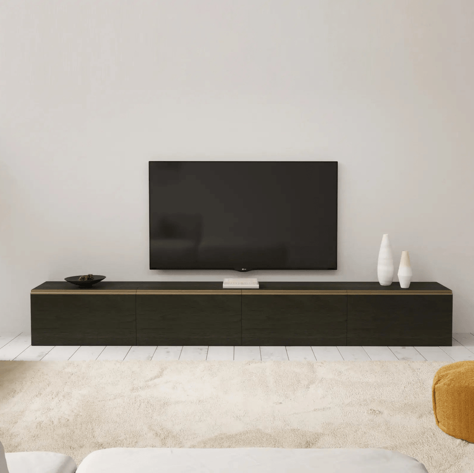 4-Cube Low Wide Media Console