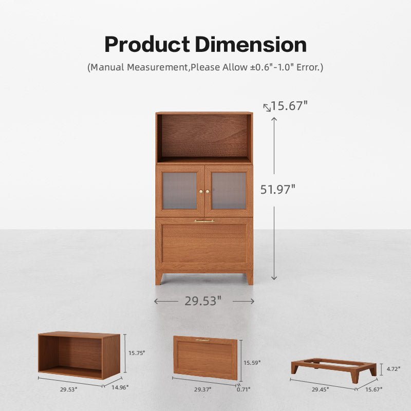 Walnut 3 - Cube Bookshelf + 3 - Seat Sofa Bundle - Cozy Nest