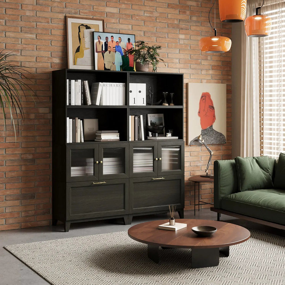 8 Cube Tower Library Bookshelf | 59.06"L 67.72"H
