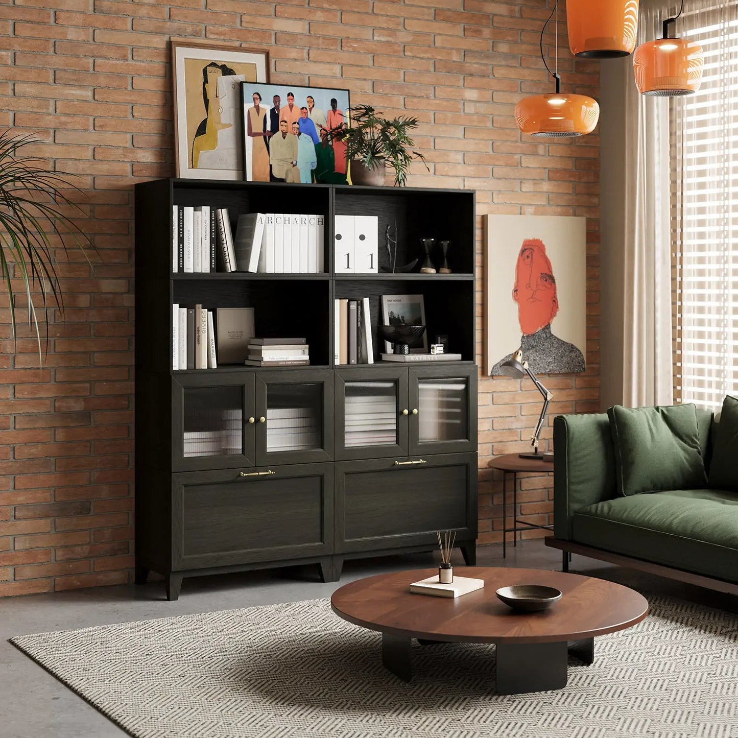 8 Cube Tower Library Bookshelf | 59.06"L 67.72"H - Cozy Nest