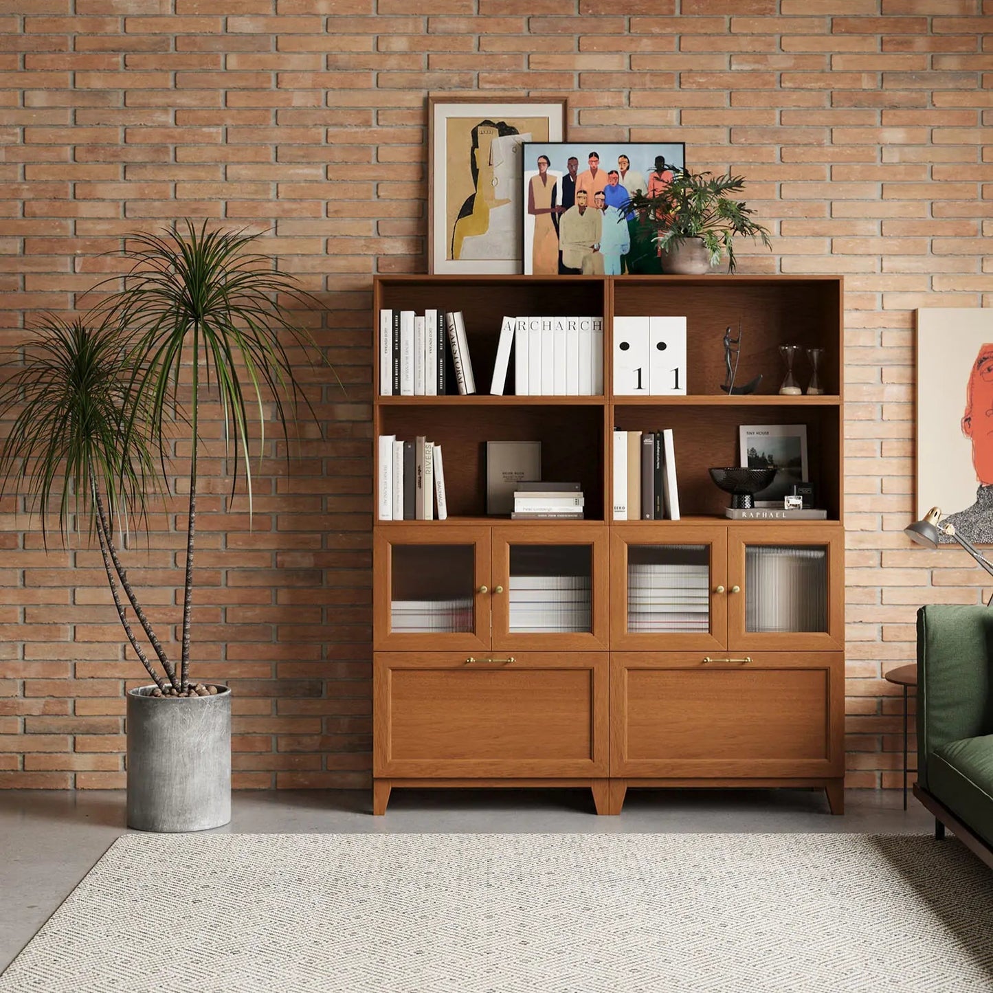 8 Cube Tower Library Bookshelf | 59.06"L 67.72"H - Cozy Nest