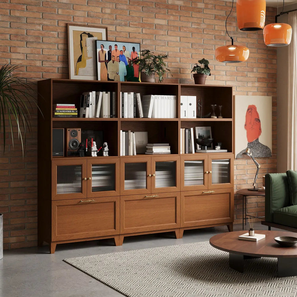 12 Cube Tower Library Bookshelf | 88.58"L 67.72"HCombination 2