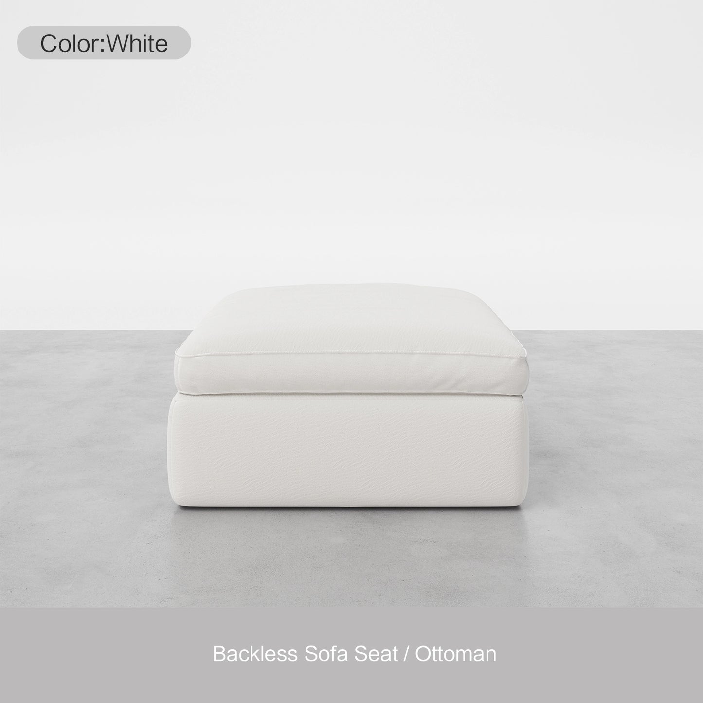 Backless Sofa Seat / Ottoman - Cozy Nest