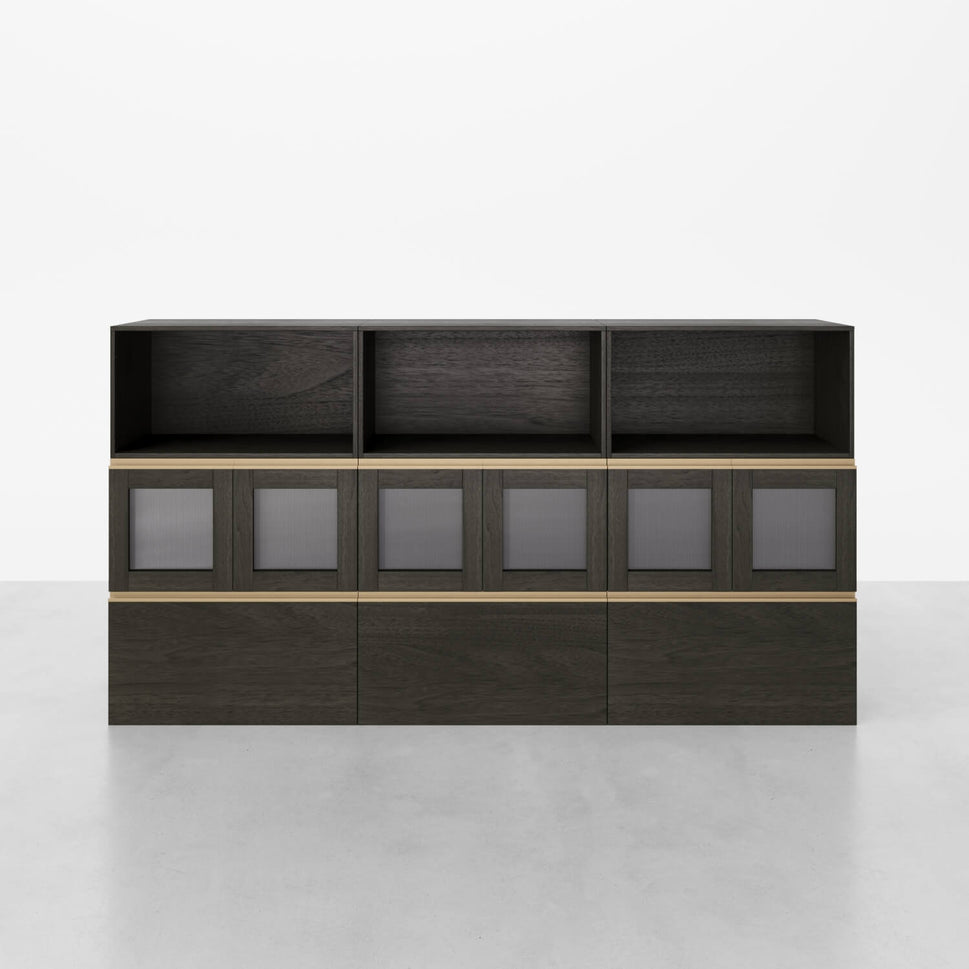 9-Cube Modern Storage Cabinet | 88.58"L*44.88"H