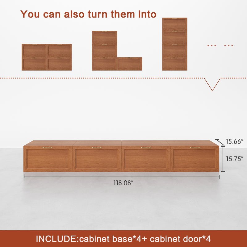 Multiple Styles 4 - Cube Wide TV Console - Cozy Nest