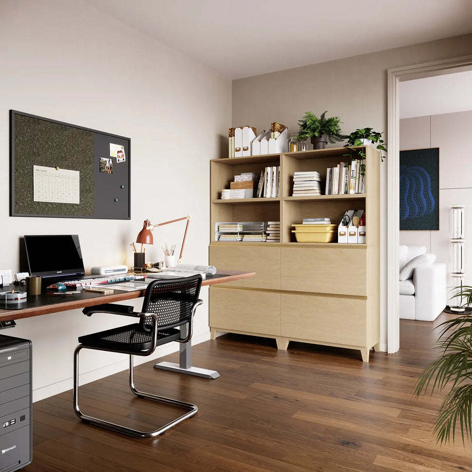 8-Cube Double-Column Bookshelf with Legs | 59.06"L x 15.66"W x 67.72"HCombination 6