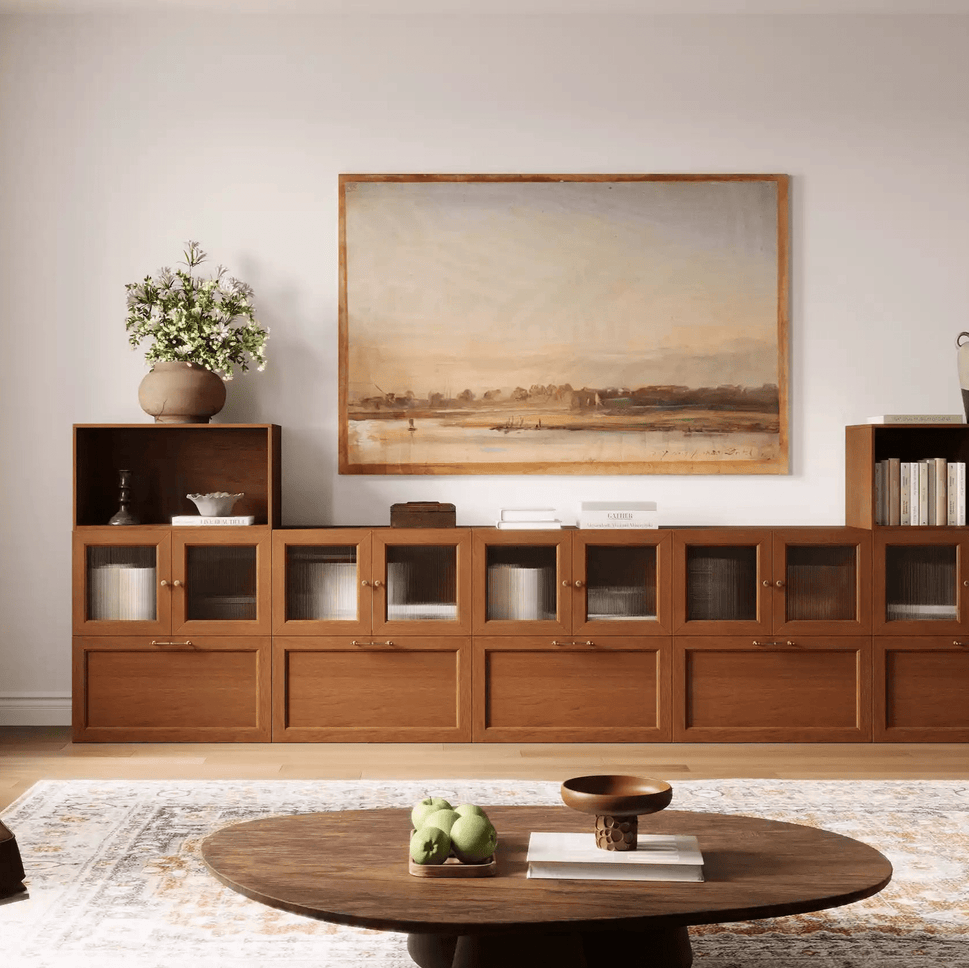 Classic 12-Cube Corner-Fit U-Shaped Console | 147.65"L x 15.66"W x 31.5"H