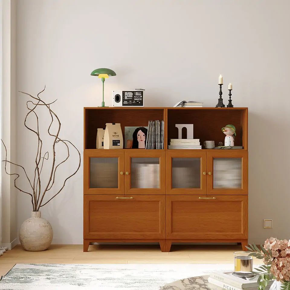 Black 6 Cube Tower Library Bookshelf | 59.06"L x 15.66"W x 51.97"HCombination 3