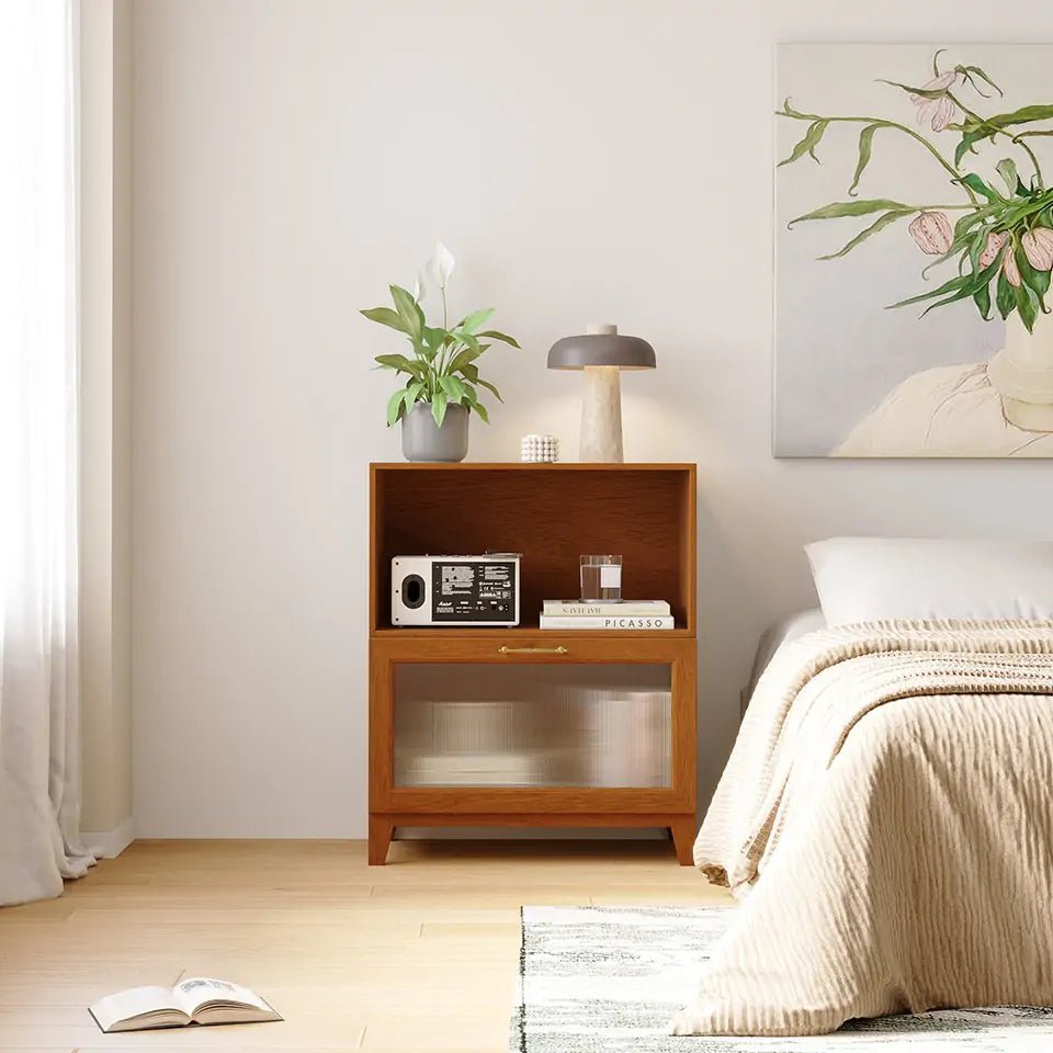 Classic 2 - Cube Nightstand With Legs | 29.53"L x 15.66"W x 36.22"H - Cozy Nest