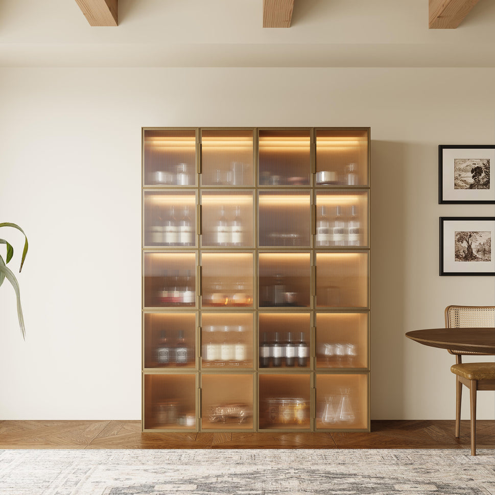 Minimal Black 10-Cube Storage Cabinet | 59.06"L 74.80"HCombination 2