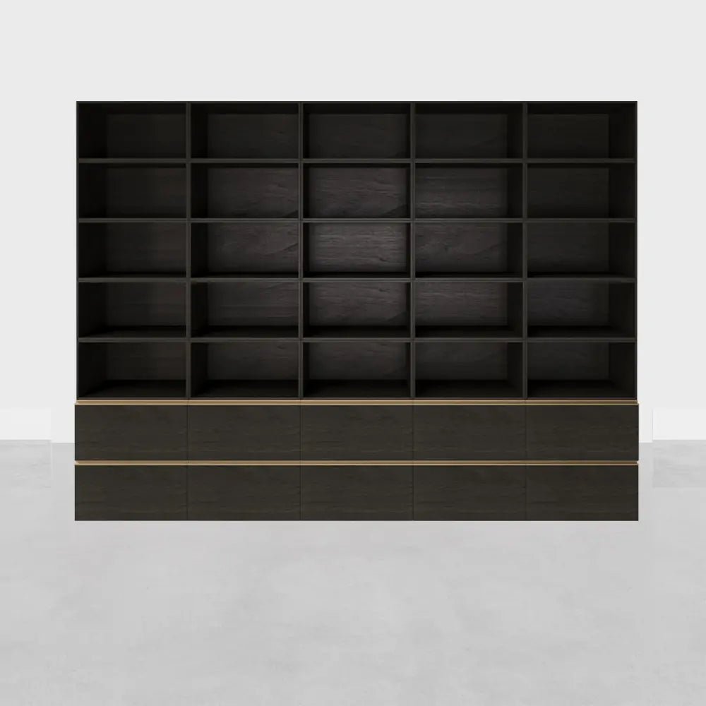 35 - Cube Modern Tower Library Bookshelf - Cozy Nest