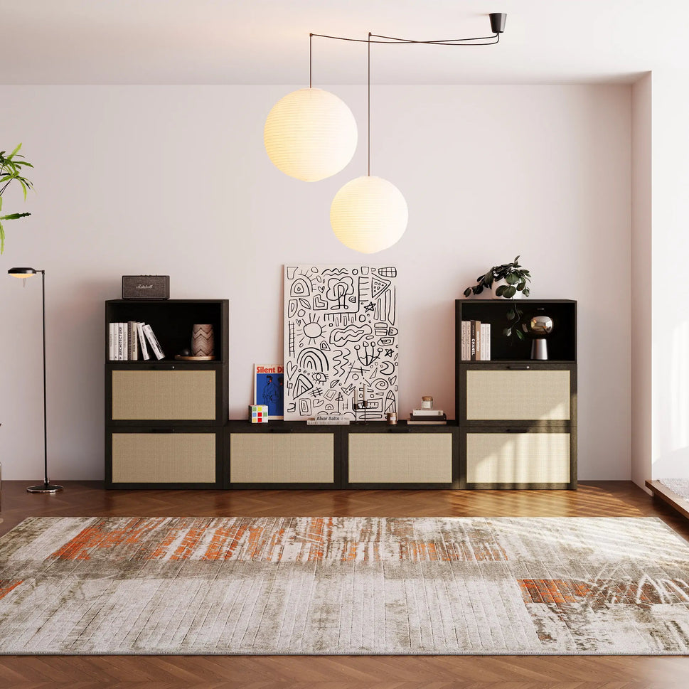 8-Cube U-Shaped TV & Media Console | 118.12 "L x 15.66"W x 47.25"HCombination 3