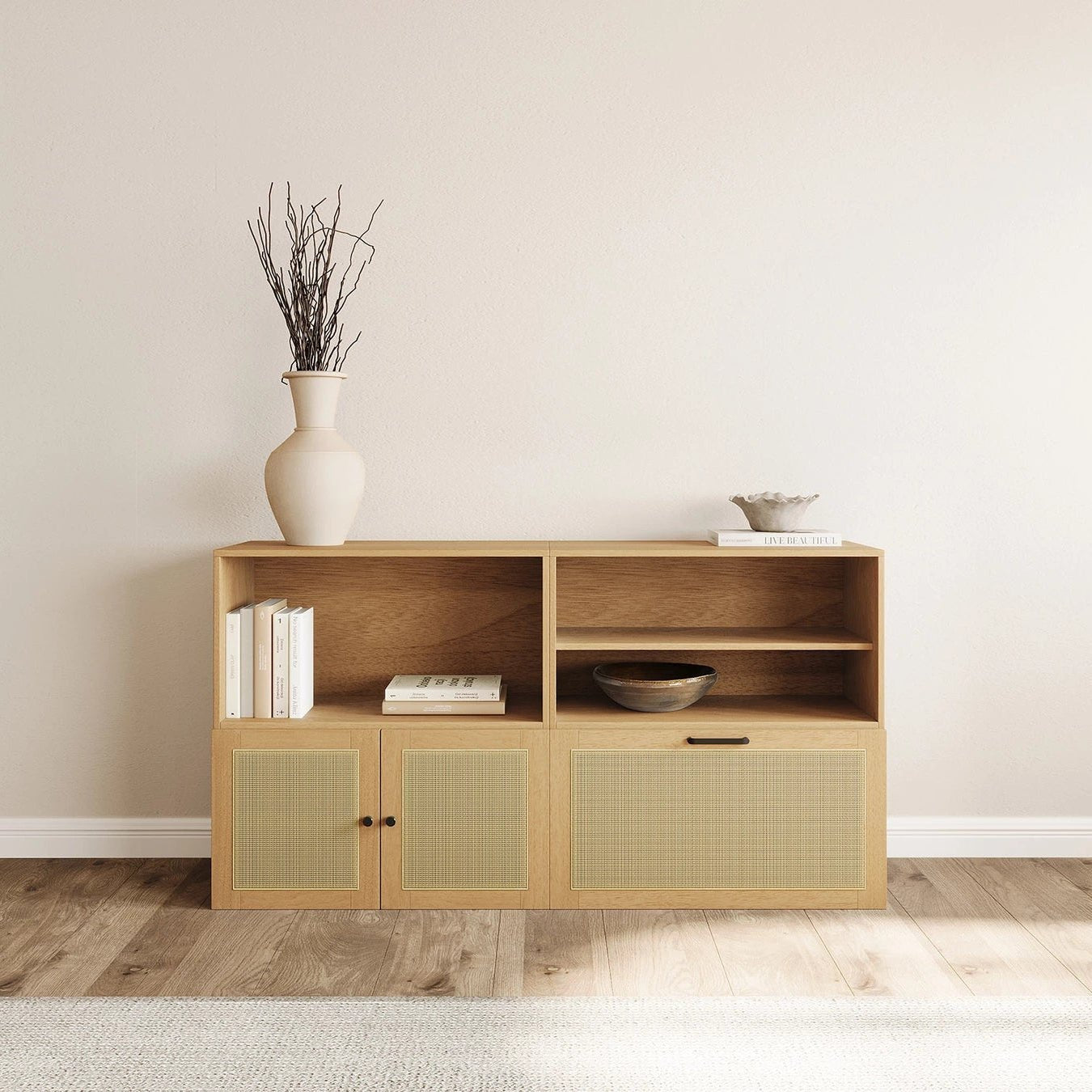 Nordic Woven Textures Duo Doors