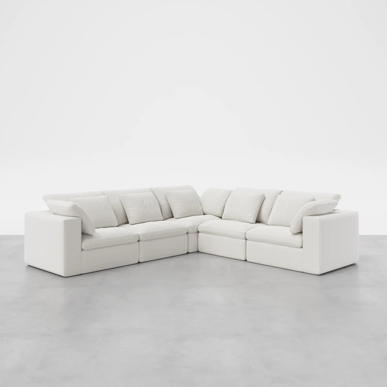 5-Seater Modular Sofa with Asymmetrical Layout