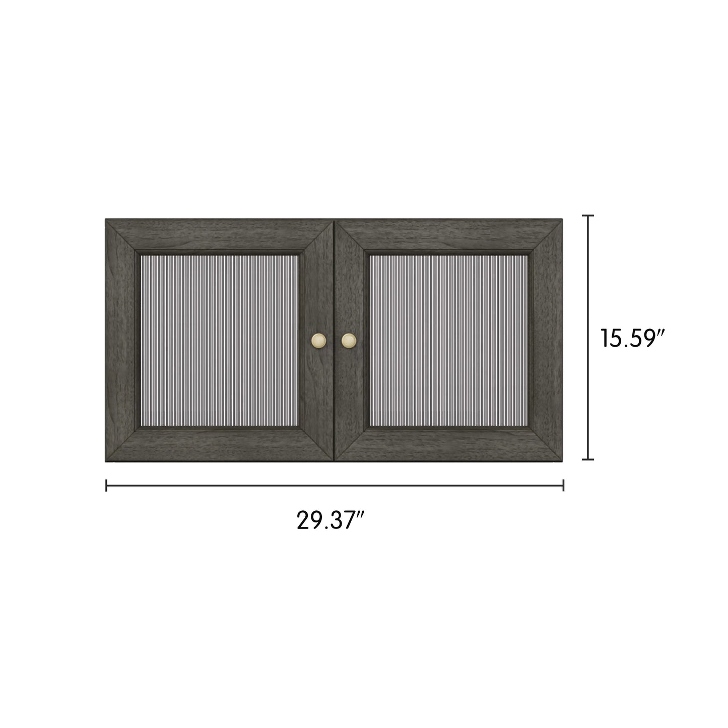 Classic Ripple Acrylic Duo Doors - Cozy Nest