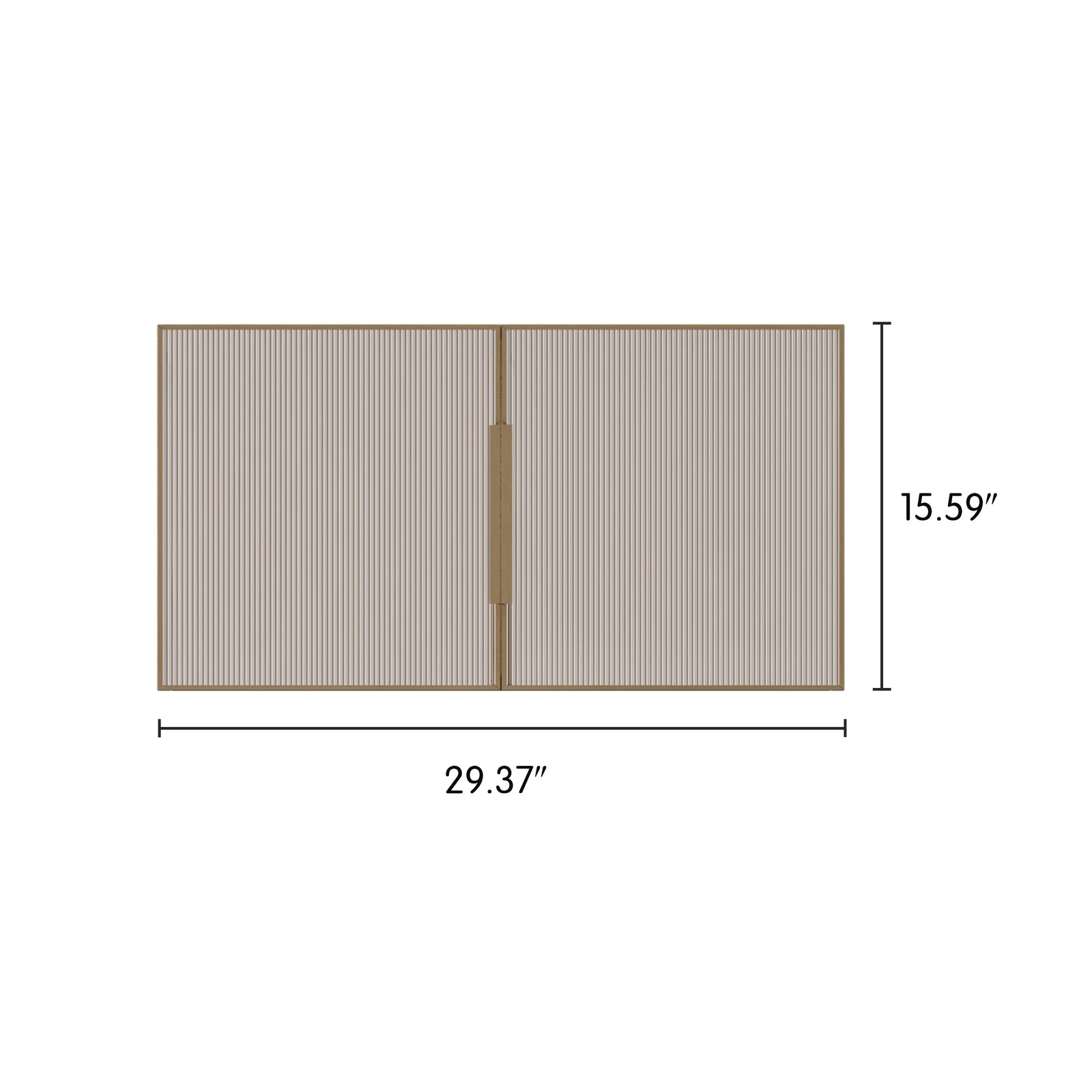 Minimalist Ripple Acrylic Duo Doors