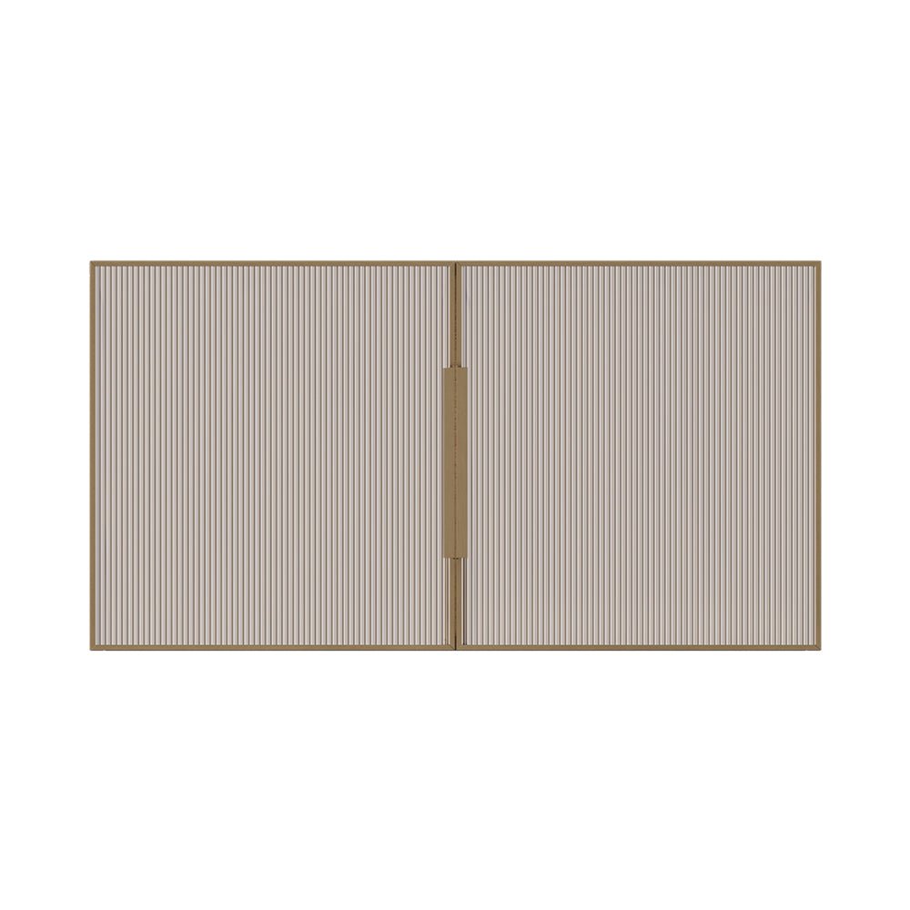 Minimalist Ripple Acrylic Duo Doors