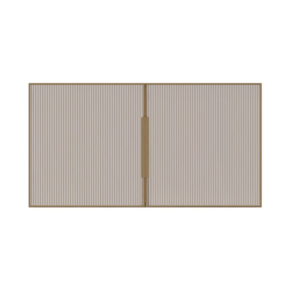 Minimalist Ripple Acrylic Duo Doors