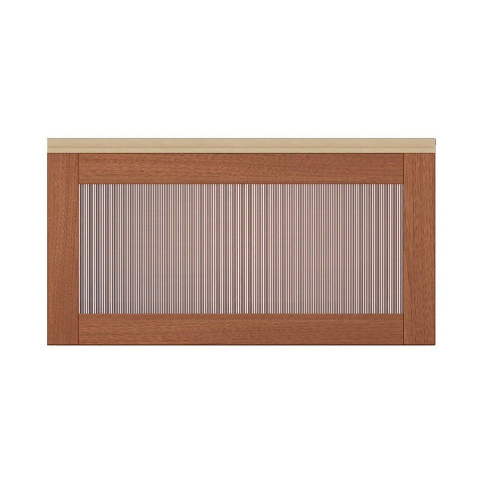 Modern Ripple Acrylic Flip PanelsWalnut