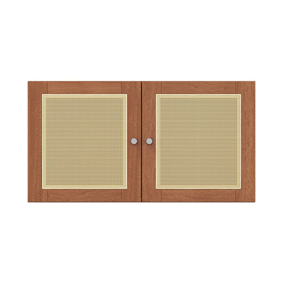 Nordic Woven Textures Duo DoorsWalnut