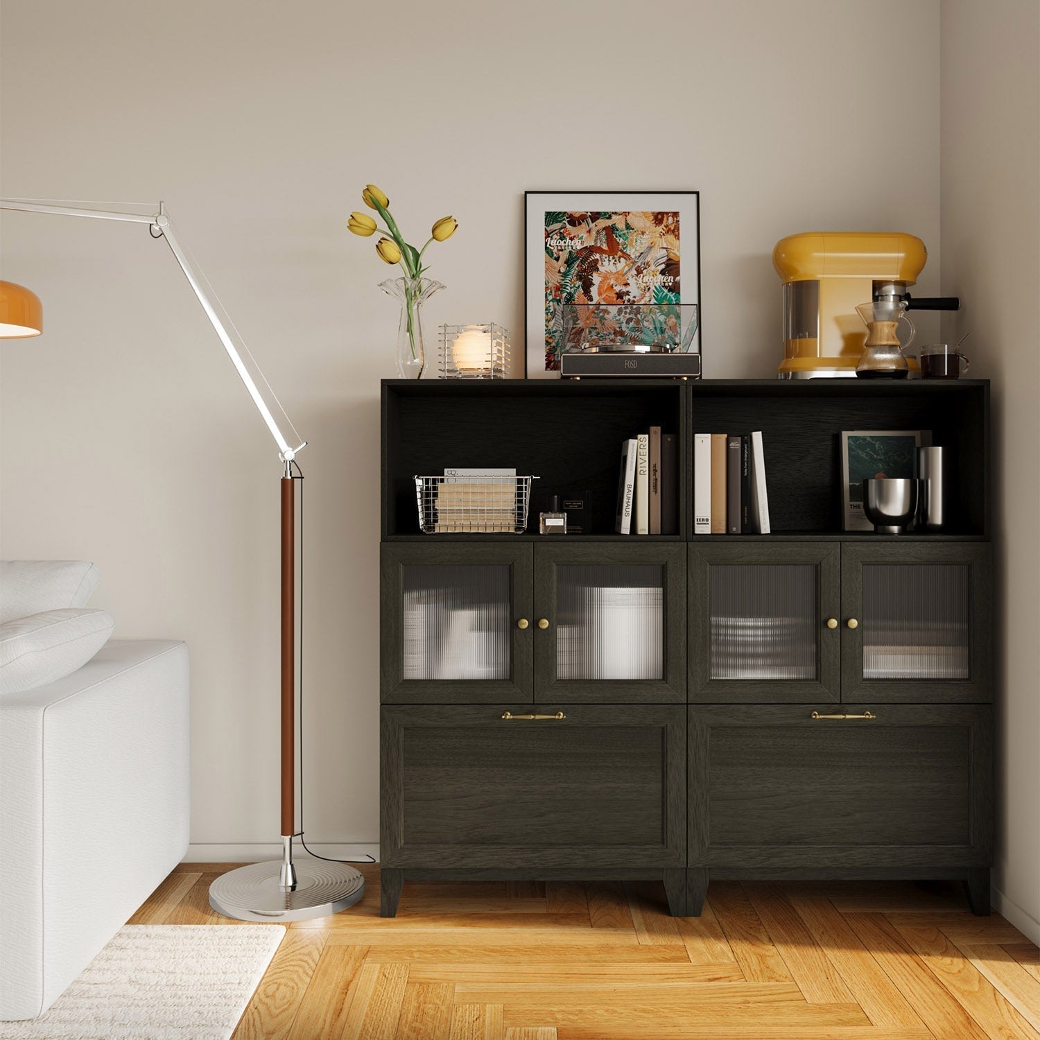 10 Compact Living Room Storage Solutions with Modular Cabinets – Cozy Nest