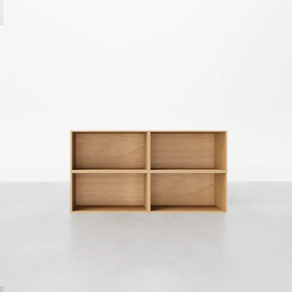 Natural 4 - Cube Low Sideboard | 59.06"L x 15.06"W x 31.5"H - Cozy Nest