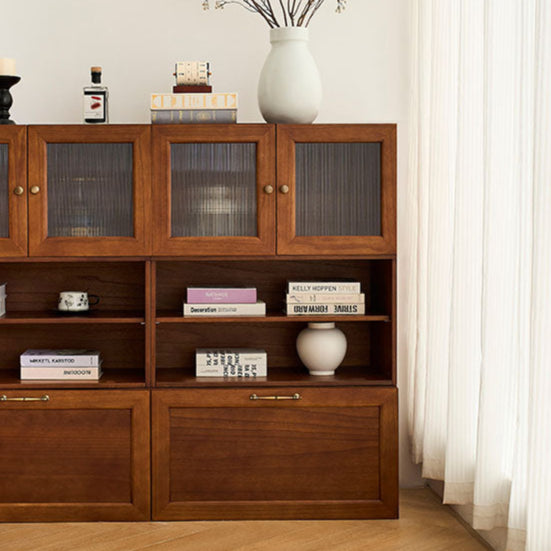 A partial view of the classic walnut sideboard.