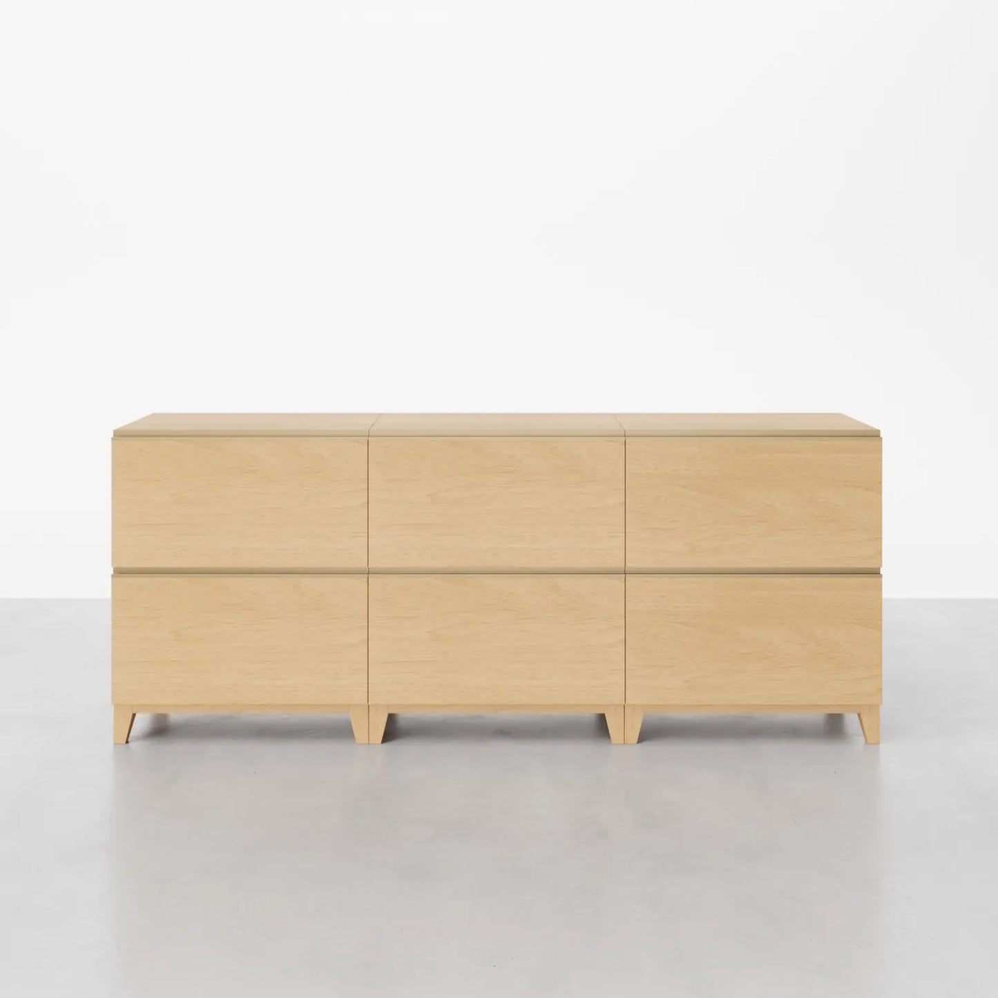 6 - Cube Sideboard with Legs | 88.59"L x 15.66"W x 51.97"H - Cozy Nest