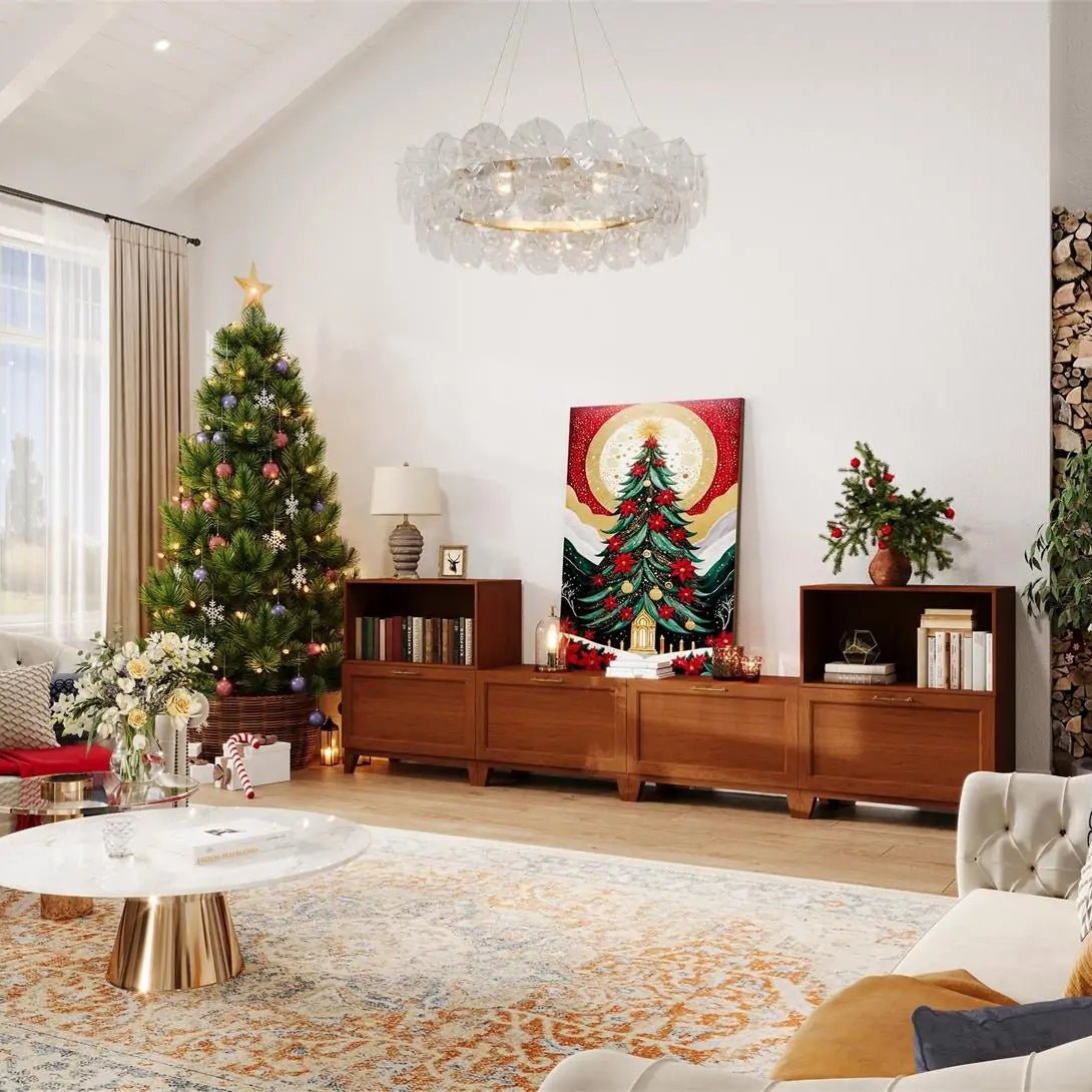 6 - Cube U - Shaped TV & Media Console with Legs | 118.12