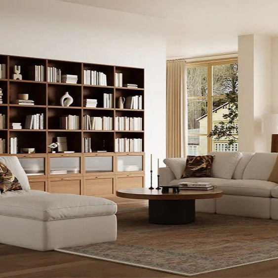 30-Cube 5×6 Bookshelf | 147.65"L x 15.67"W x 94.5"H