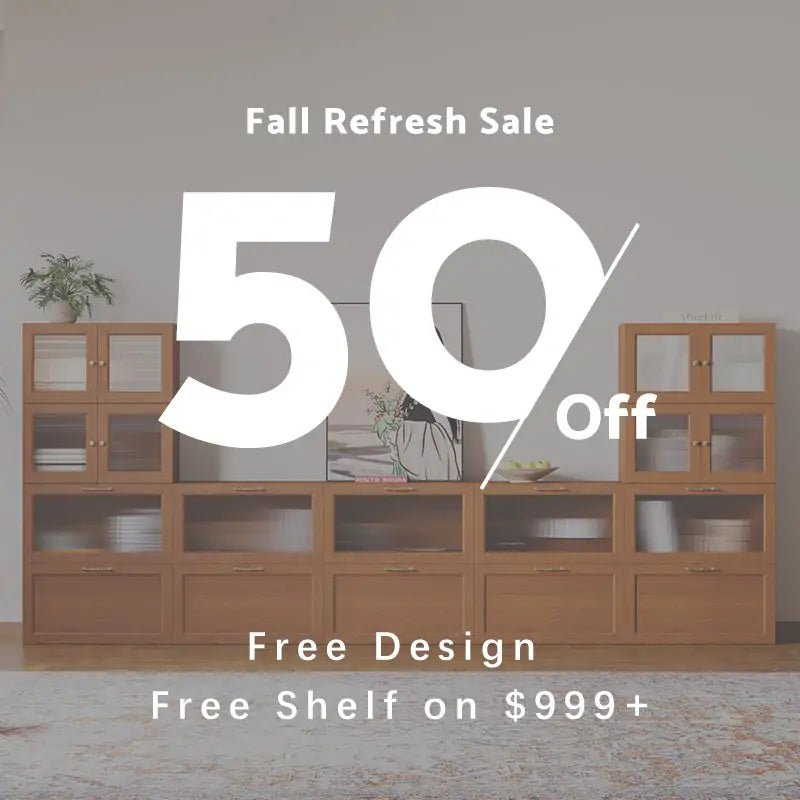6 - Cube Sideboard with Legs | 88.59"L x 15.66"W x 51.97"H - Cozy Nest