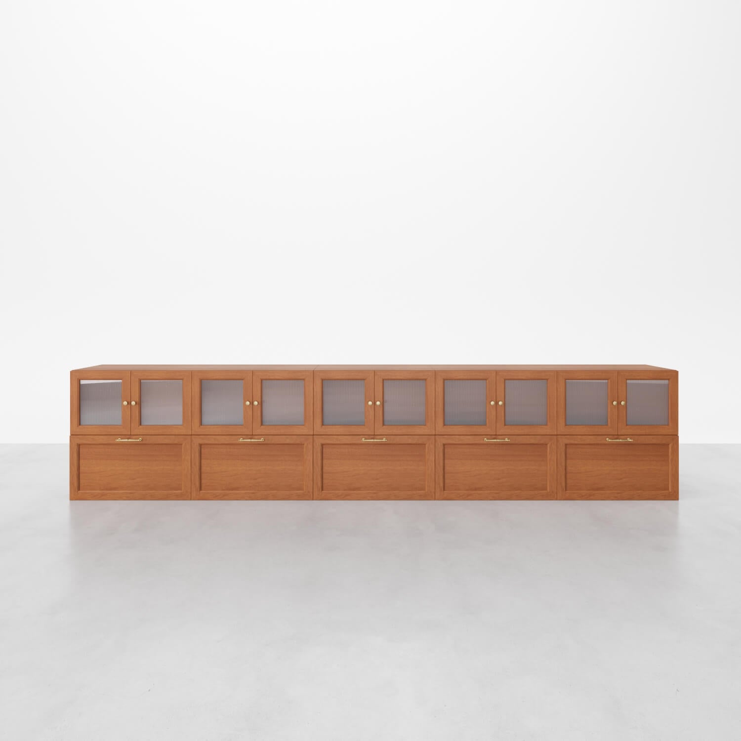 Modern 10-Cube Double-Row sideboard | 147.65"L x 15.67"W x 31.5"H