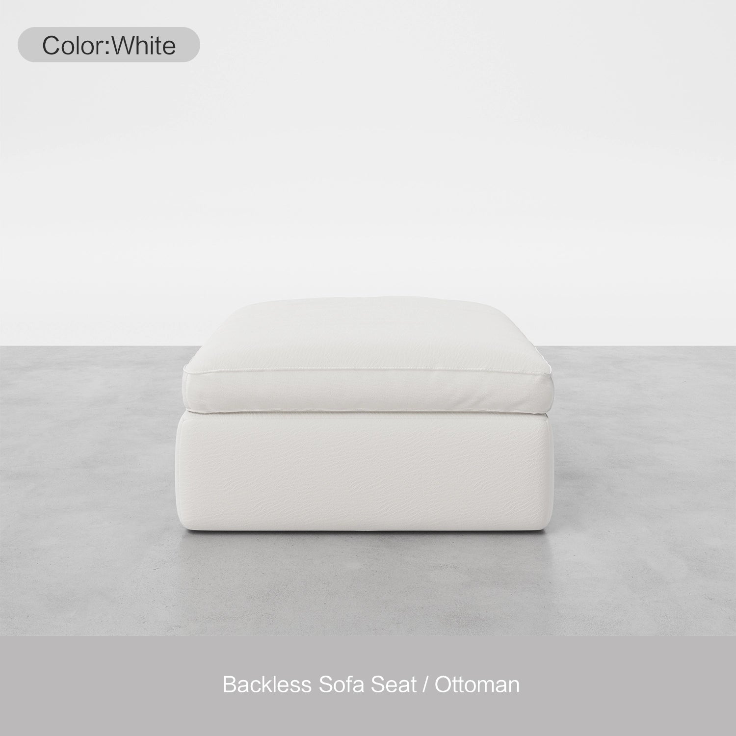 Backless Sofa Seat / Ottoman