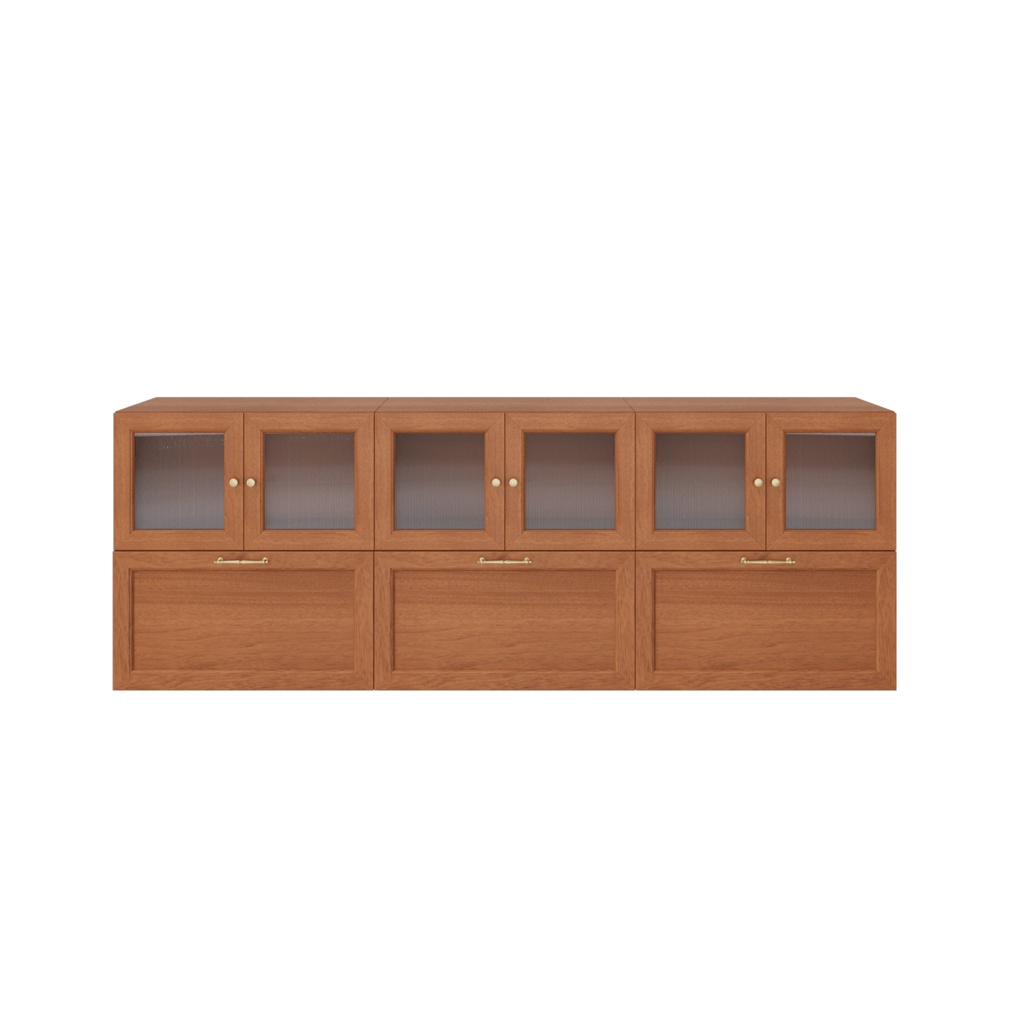 Wooden Media Stand 88.58"L 29.92"H | Walnut - Cozy Nest