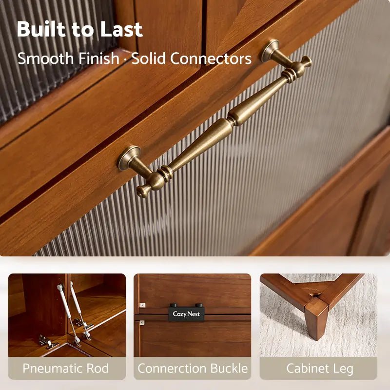 6 - Cube TV & Media Console with Legs | 88.59"L x 15.67"W x 36.22"H - Cozy Nest