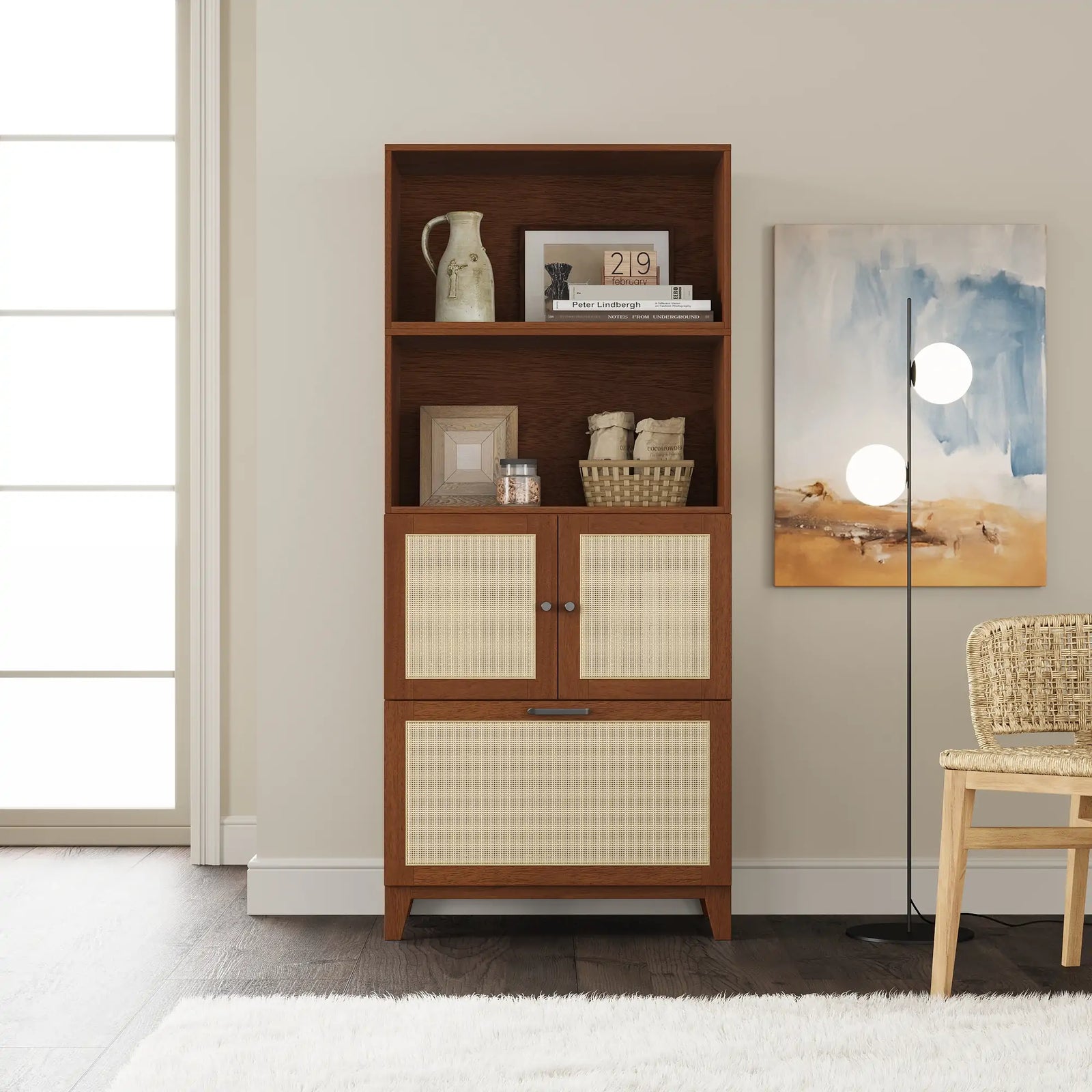 4-Cube Vertical Bookshelf Collection