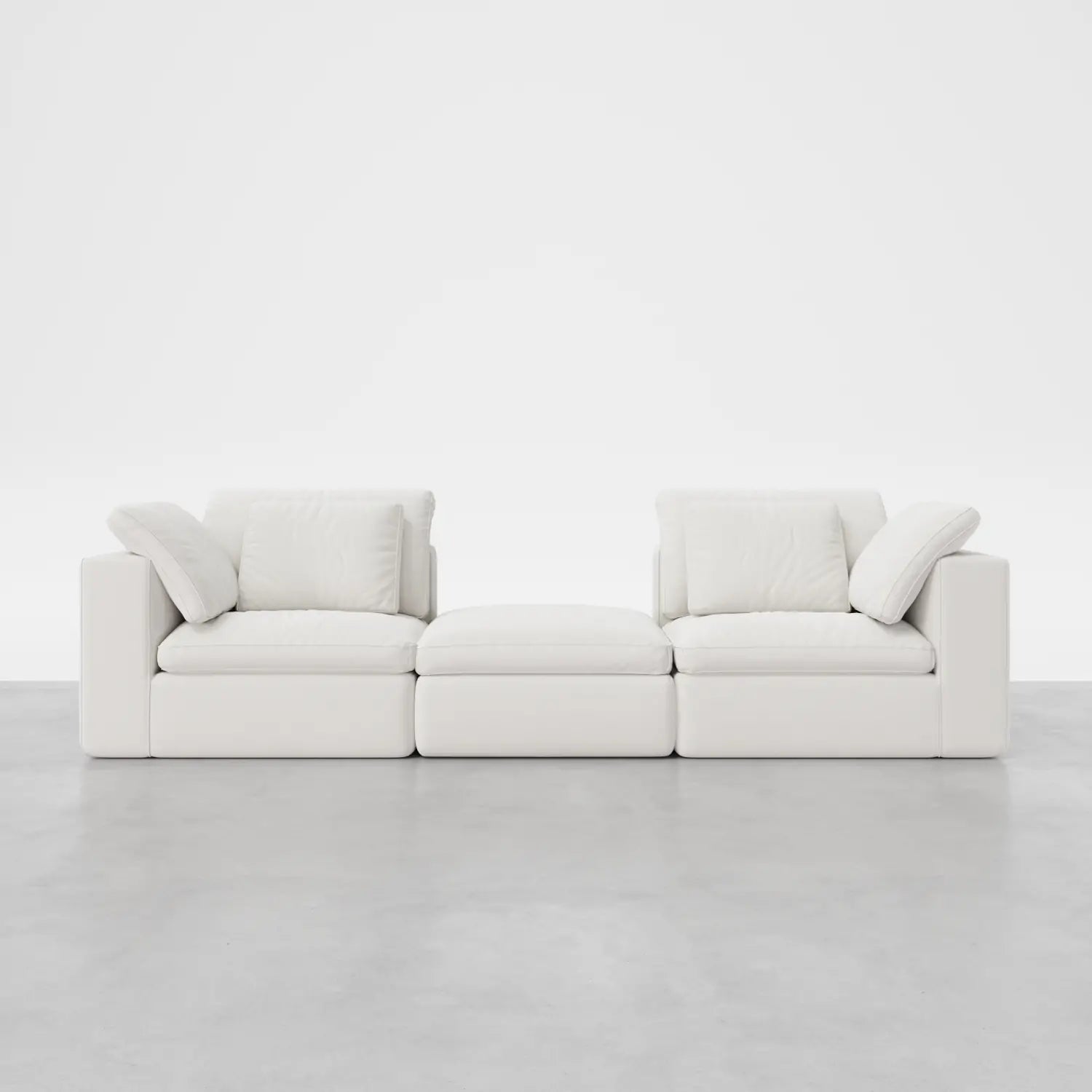 3-Seater Sofa with Backless Center