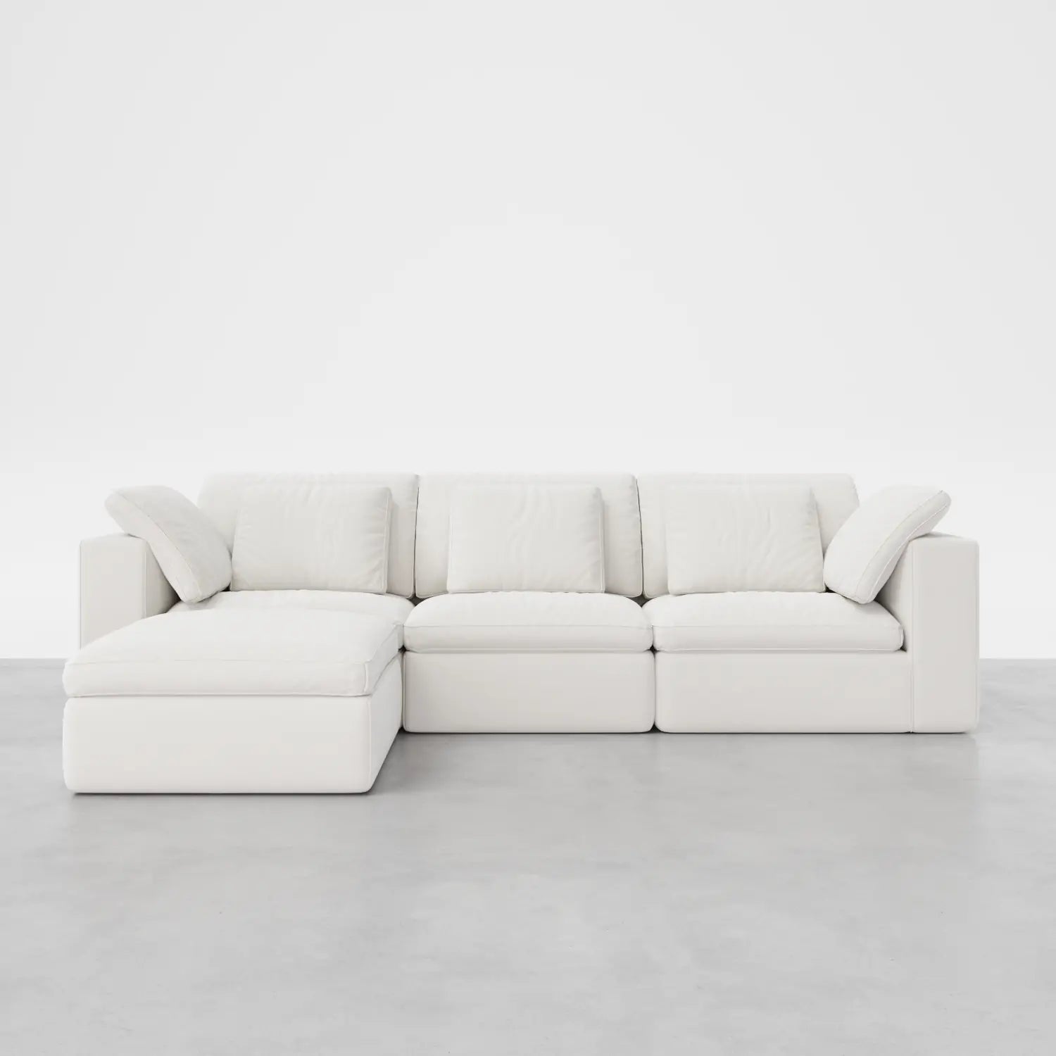 4-Seater Sofa with Ottoman Extension