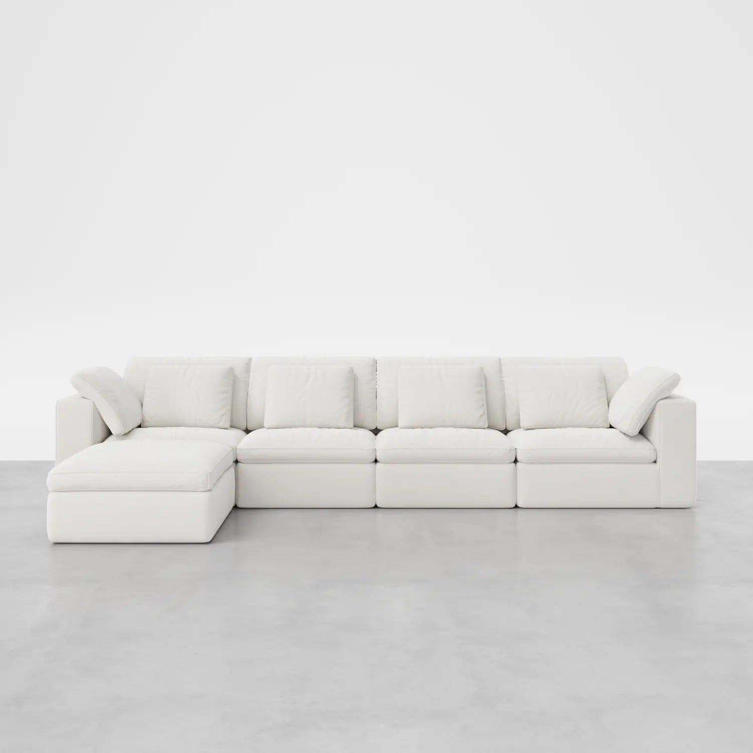 5-Seater Sofa with Ottoman Extension