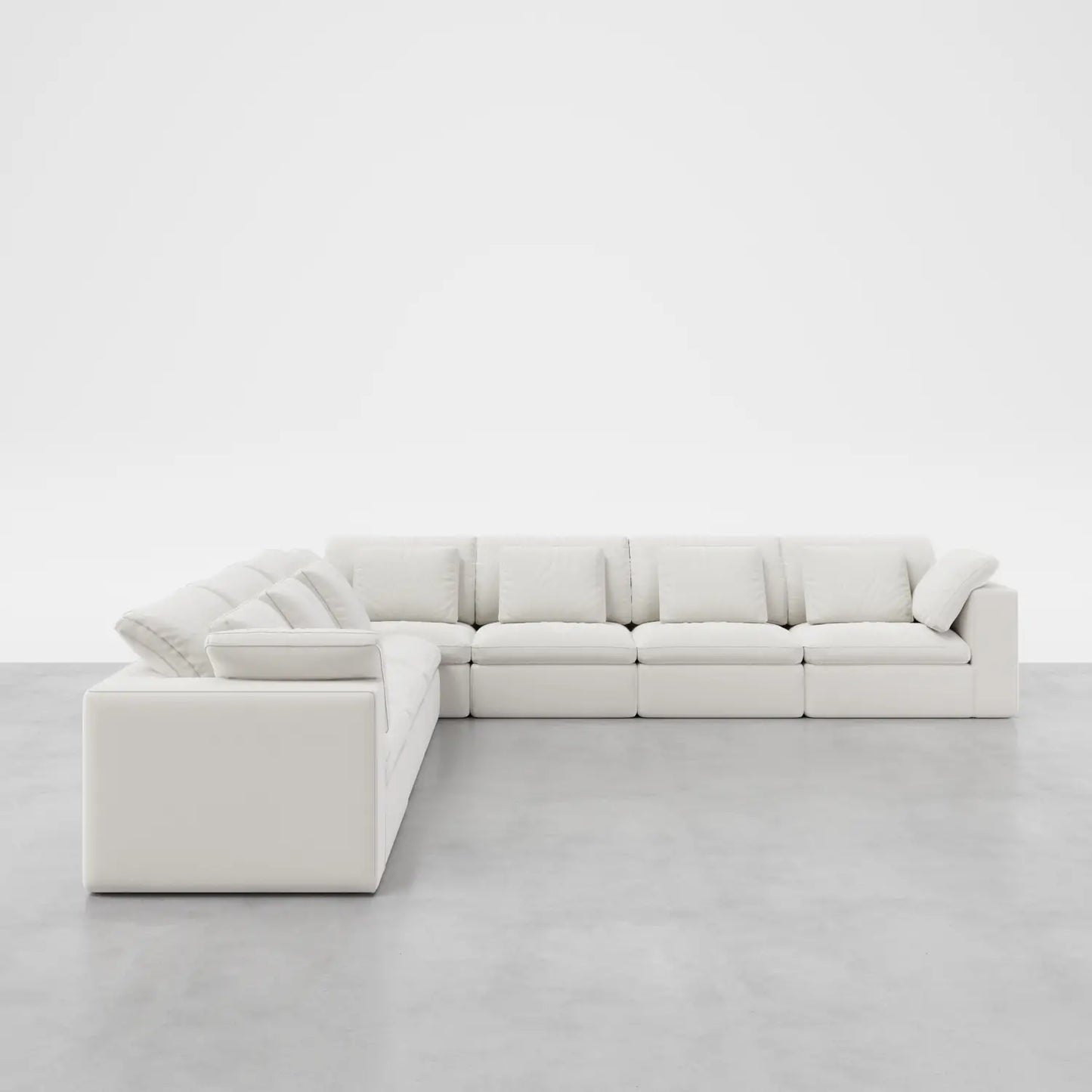 7 - Seater Sofa L - Shape with Dual Armrests - Cozy Nest