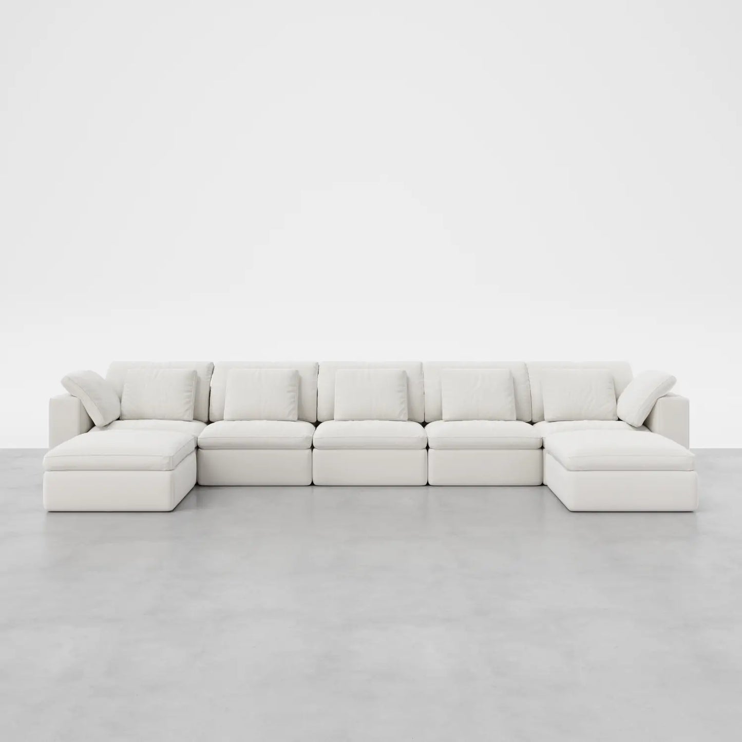 7 - Seater Sofa with Double Ottomans - Cozy Nest