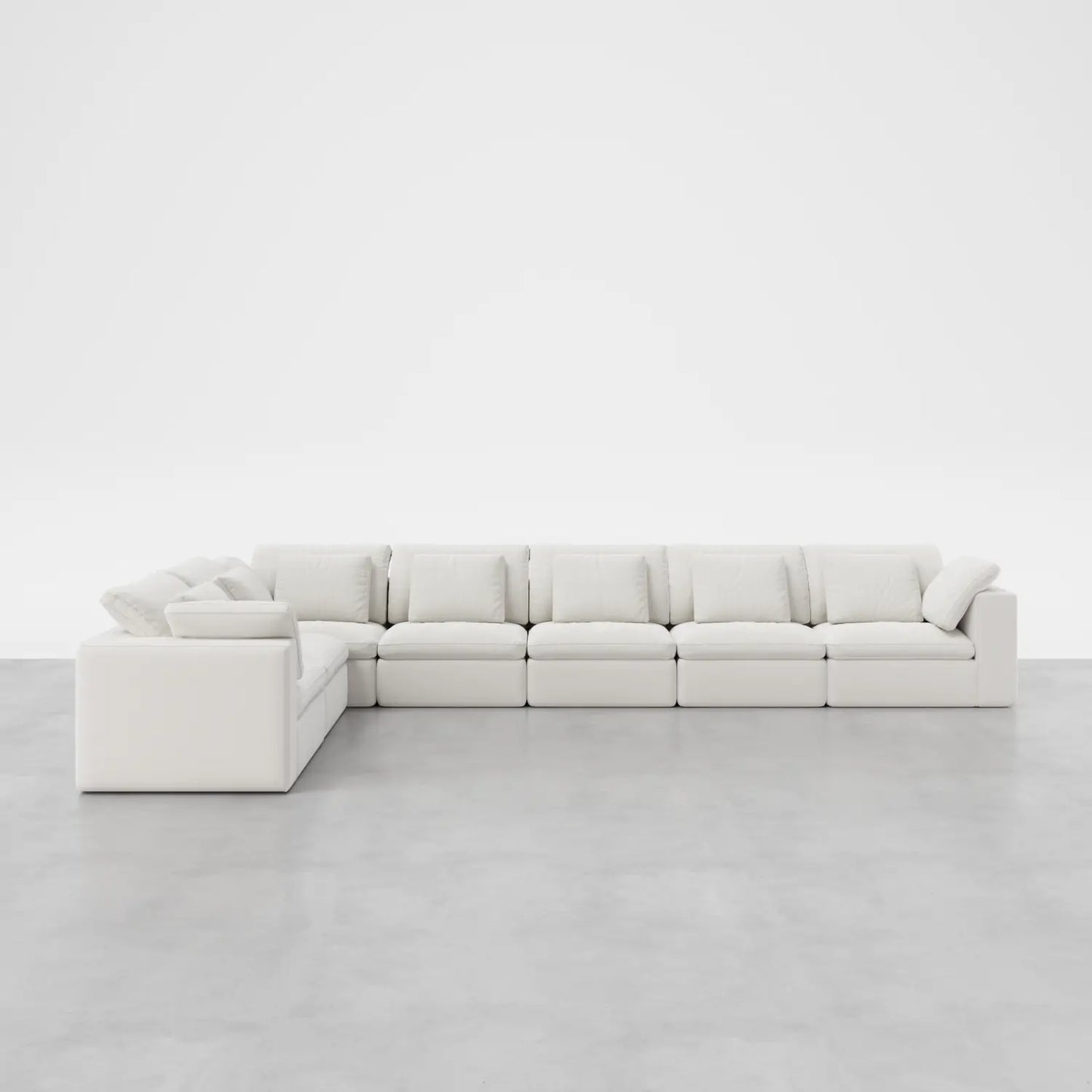 7 - Seater Sofa Extended L - Shape - Cozy Nest