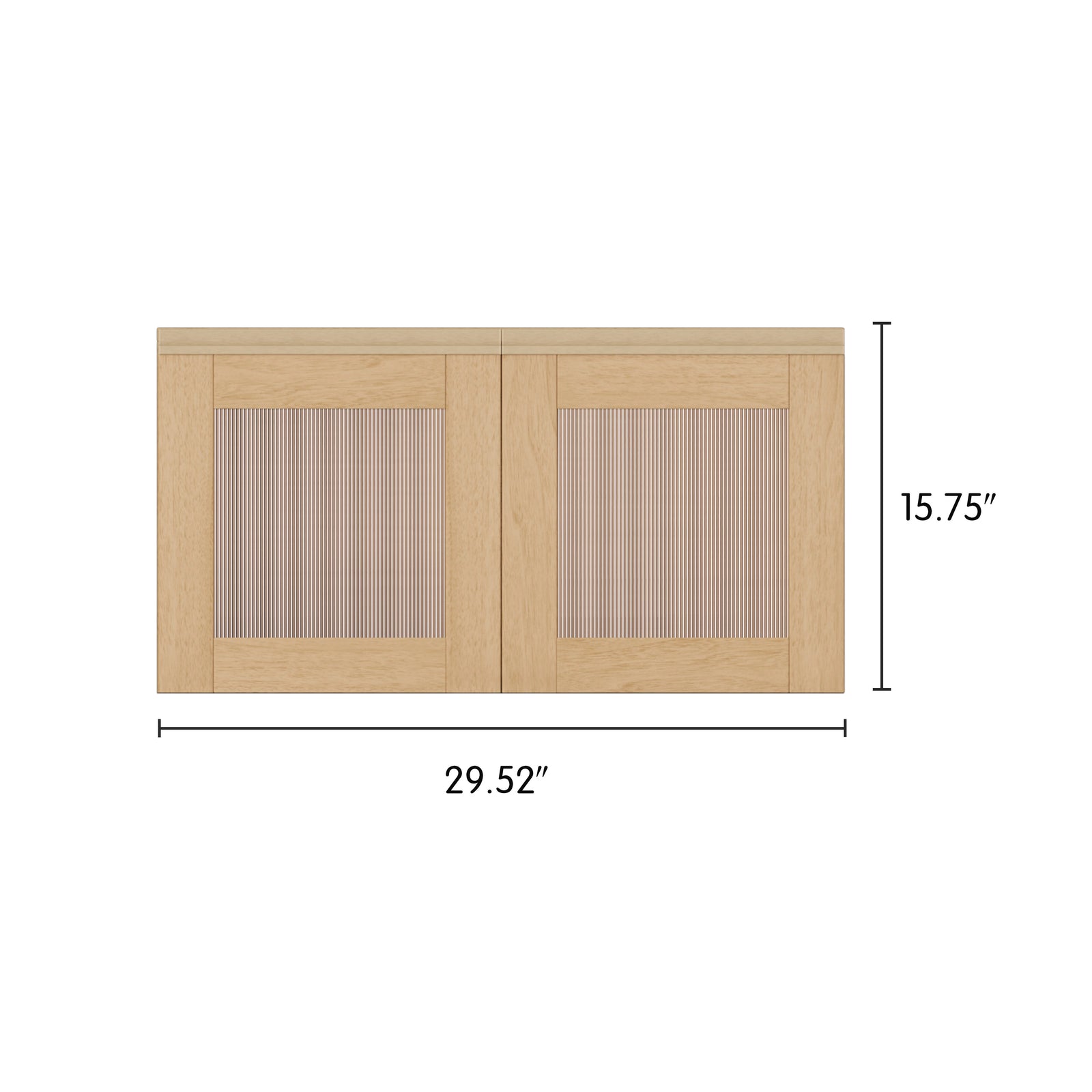 Modern Ripple Acrylic Duo Doors