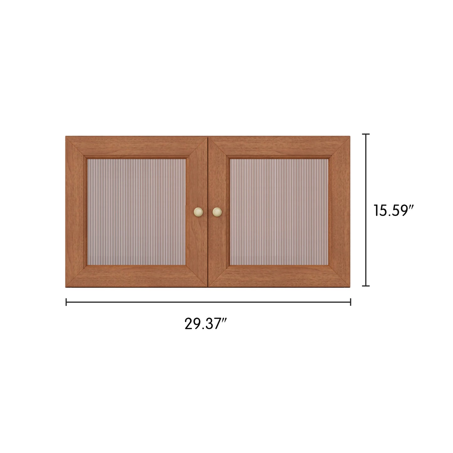 Classic Ripple Acrylic Duo Doors - Cozy Nest